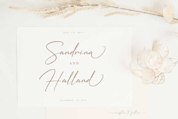 Golden Partline Font Poster 2