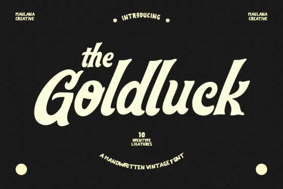 Goldluck Font Goldluck Font Poster 1