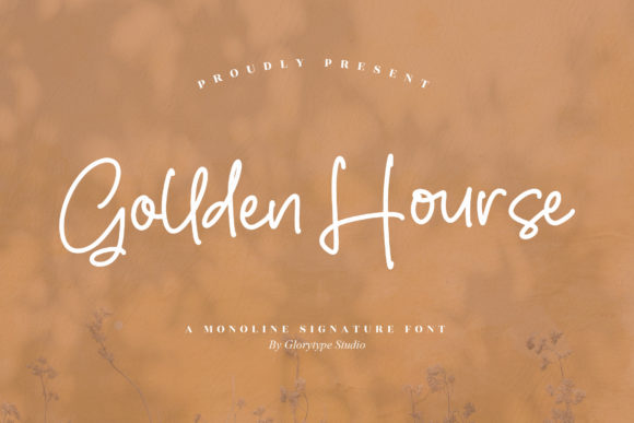 Gollden Hourse Font Poster 1