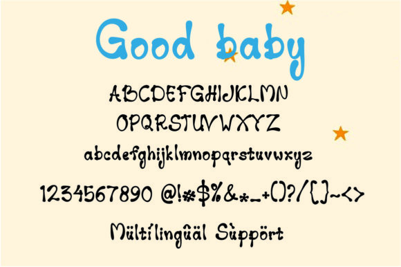 Good Baby Font Poster 4