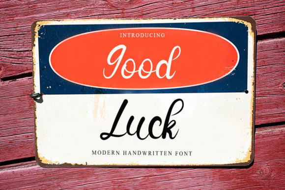 Good Luck Font Poster 1