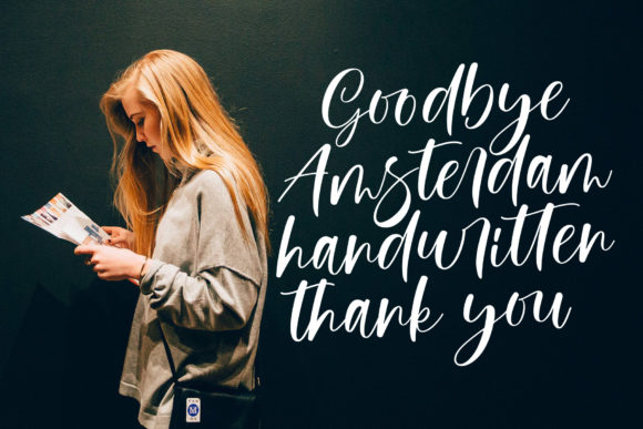 Goodbye Amsterdam Font Poster 12