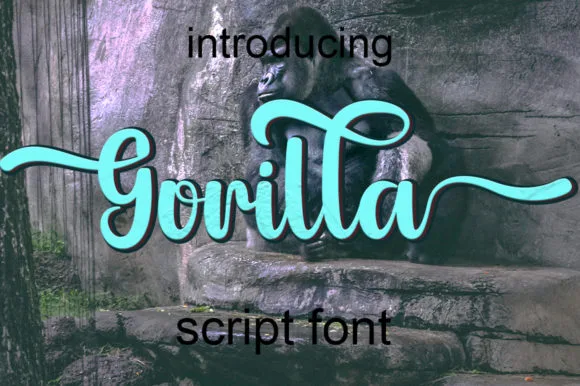 Gorilla Font Gorilla Font Poster 1