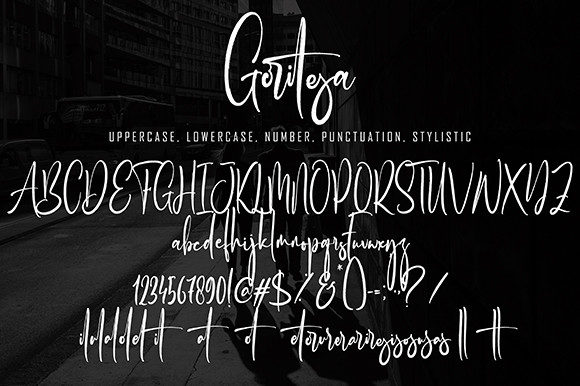 Goritesa Font Poster 8