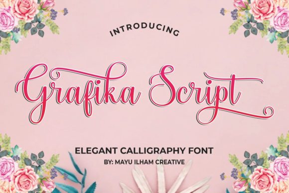 Grafika Script Font Poster 1