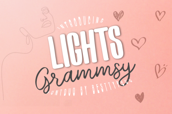 Grammsy Lights Font Grammsy Lights Font Poster 1