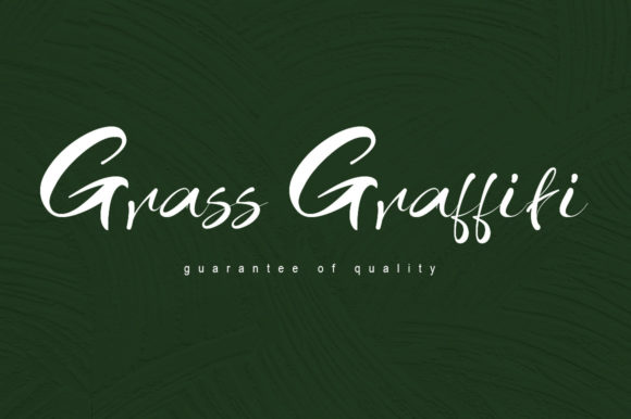 Grass Graffiti Font Poster 1