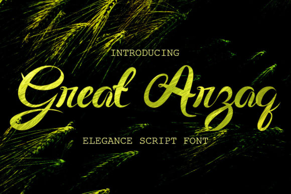 Great Arzaq Font Poster 1