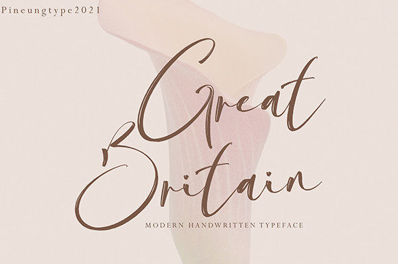 Great Britain Font Poster 1