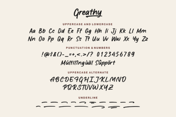 Greathy Font Poster 10