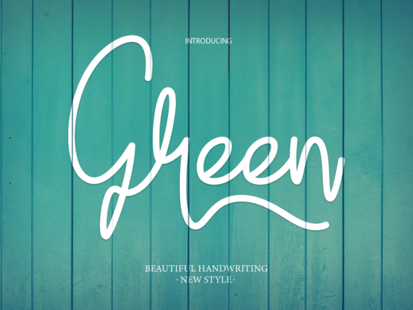 Green Font Poster 1