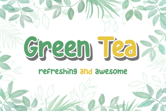 Green Tea Font