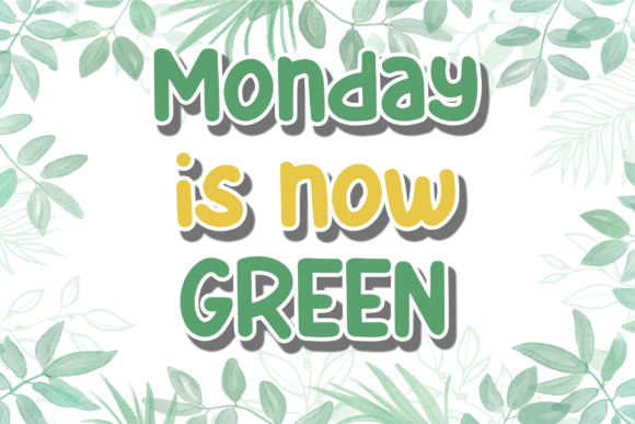 Green Tea Font Poster 5