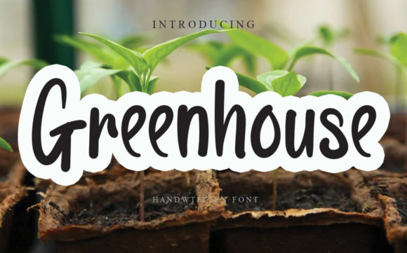 Greenhouse Font Poster 1