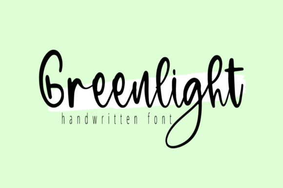 Greenlight Font Poster 1