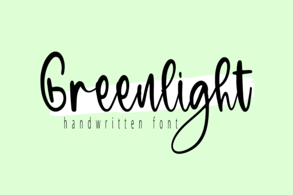 Greenlight Font Greenlight Font Poster 1