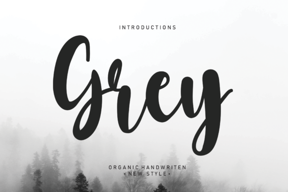 Grey Font Poster 1