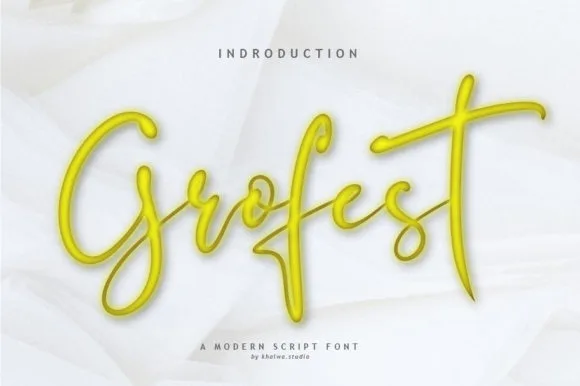 Grofest Font Grofest Font Poster 1