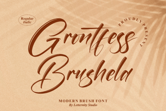 Grontfess Brushela Font Poster 1