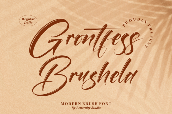 Grontfess Brushela Font