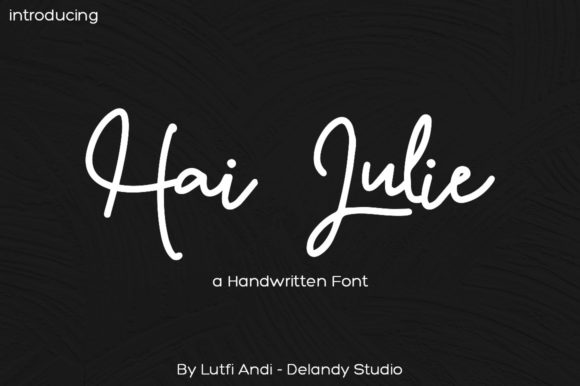 Hai Julie Font Poster 1