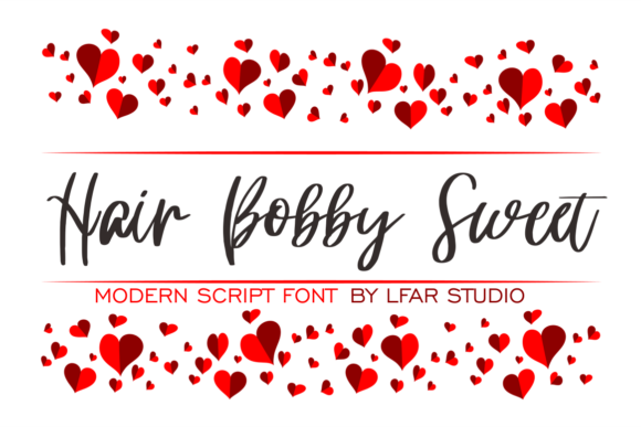 Hair Bobby Sweet Font Poster 1