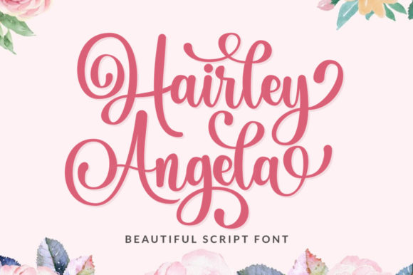 Hairley Angela Font Poster 1