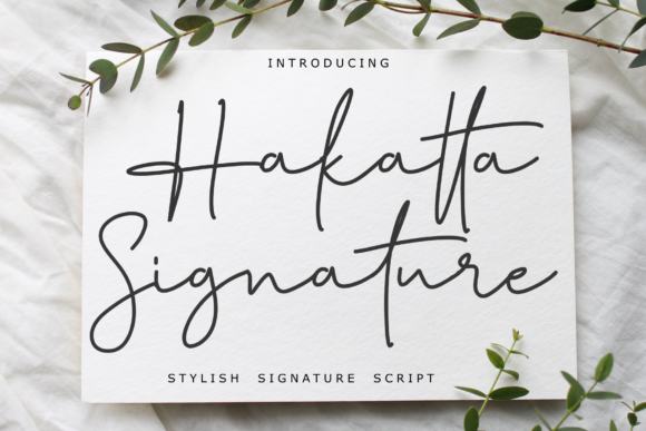 Hakatta Signature Font Poster 1