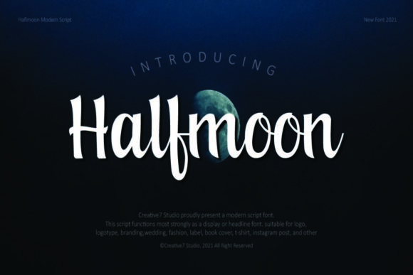 Halfmoon Font Poster 1