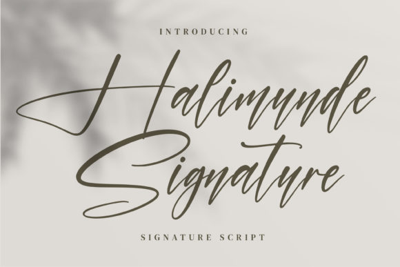 Halimunde Signature Font Poster 1