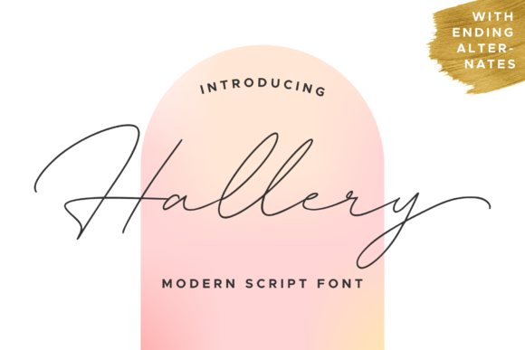 Hallery Font Poster 1