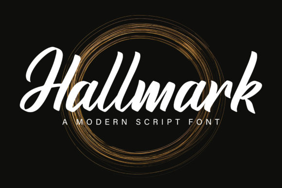 Hallmark Font Poster 1