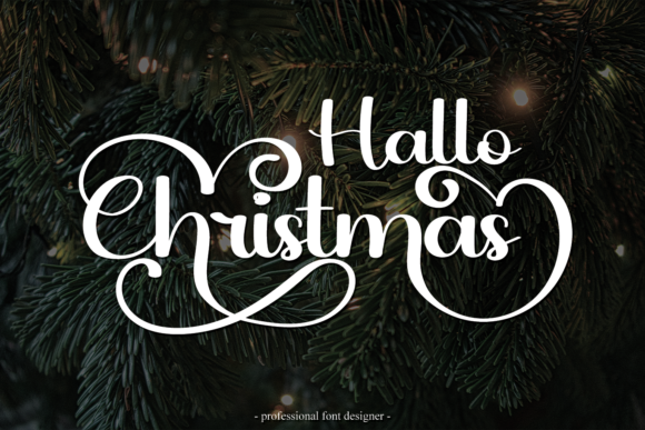 Hallo Christmas Font Hallo Christmas Font Poster 1