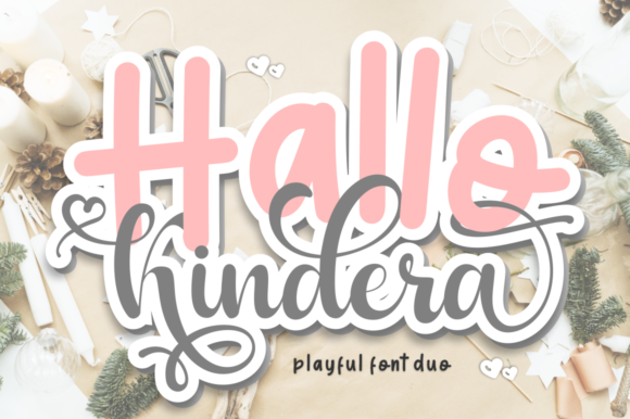 Hallo Kindera Font Poster 1