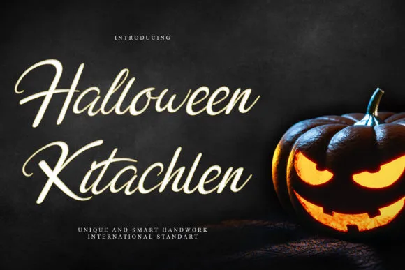 Halloween Kitachlen Font Halloween Kitachlen Font Poster 1