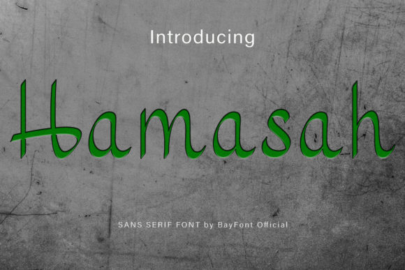 Hamasah Font Poster 1