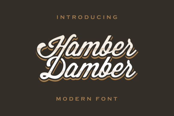Hamber Damber Font Hamber Damber Font Poster 1