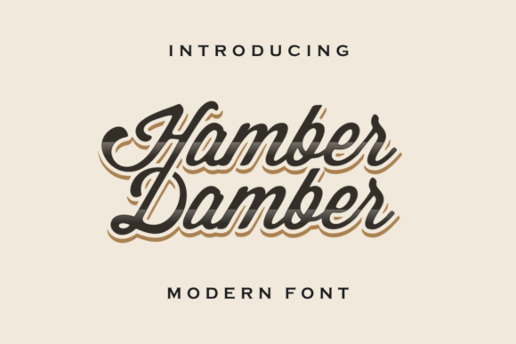 Hamber Damber Font Poster 2