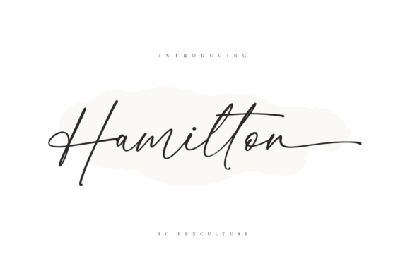 Hamilton Font Poster 1