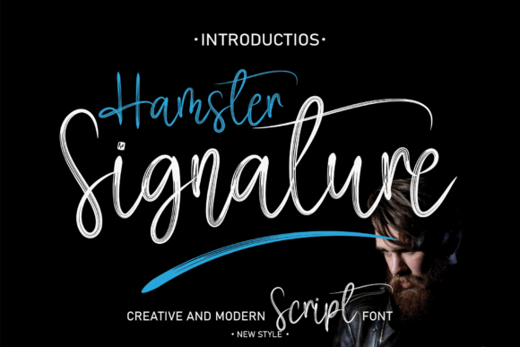 Hamster Signature Font Poster 1