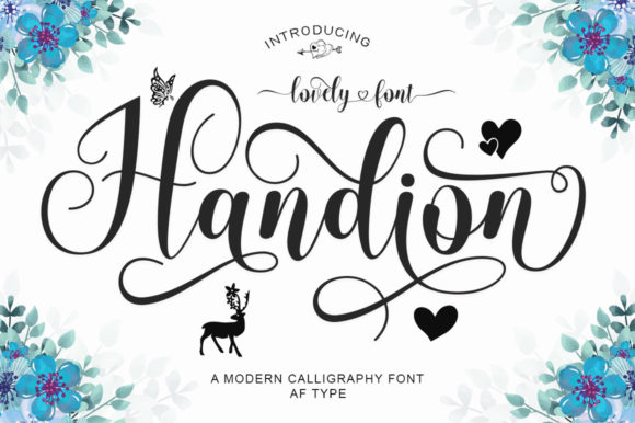 Handion Font Poster 1