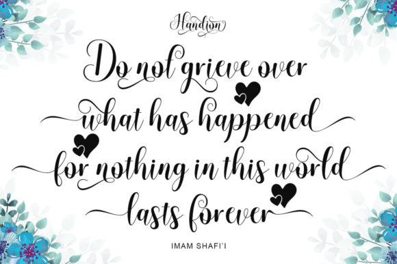 Handion Font Poster 3