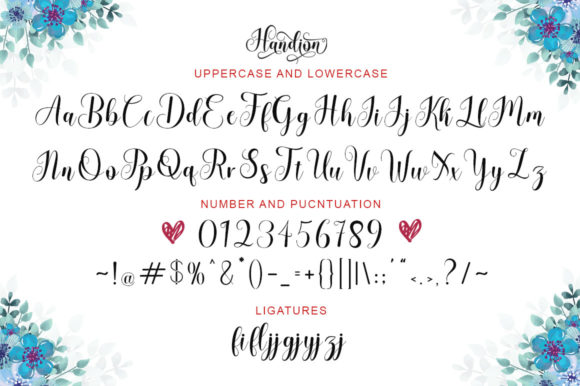 Handion Font Poster 6