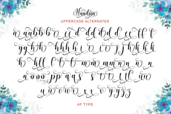 Handion Font Poster 7