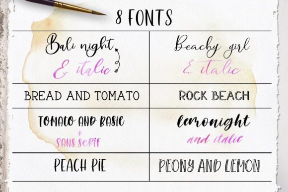 Handlettering Fonts Collection Font Poster 2