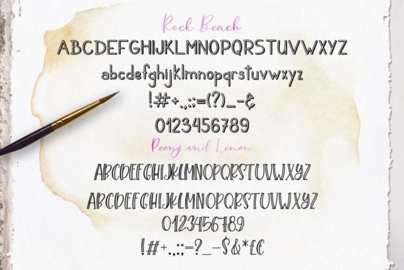 Handlettering Fonts Collection Font Poster 5