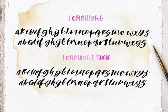 Handlettering Fonts Collection Font Poster 8