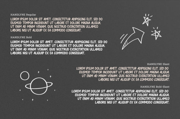 Handlyne Font Poster 3