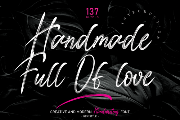 Handmade Full of Love Font Poster 1