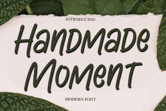 Handmade Moment Font Poster 1